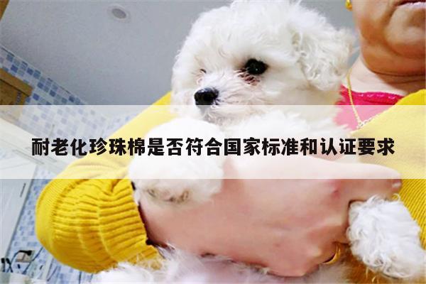 耐老化珍珠棉是否符合国家标准和认证要求